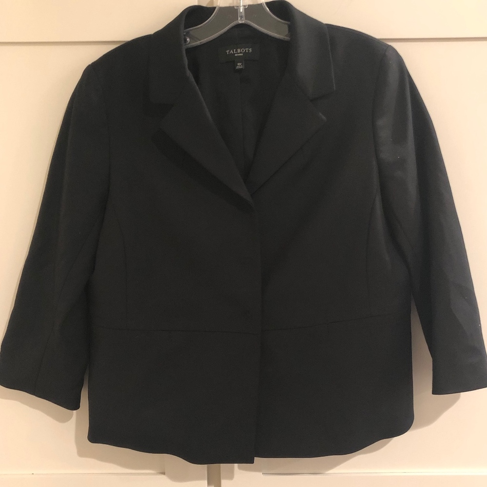 🍉Talbots Black Jacket w/ 3/4 sleeves, 10P